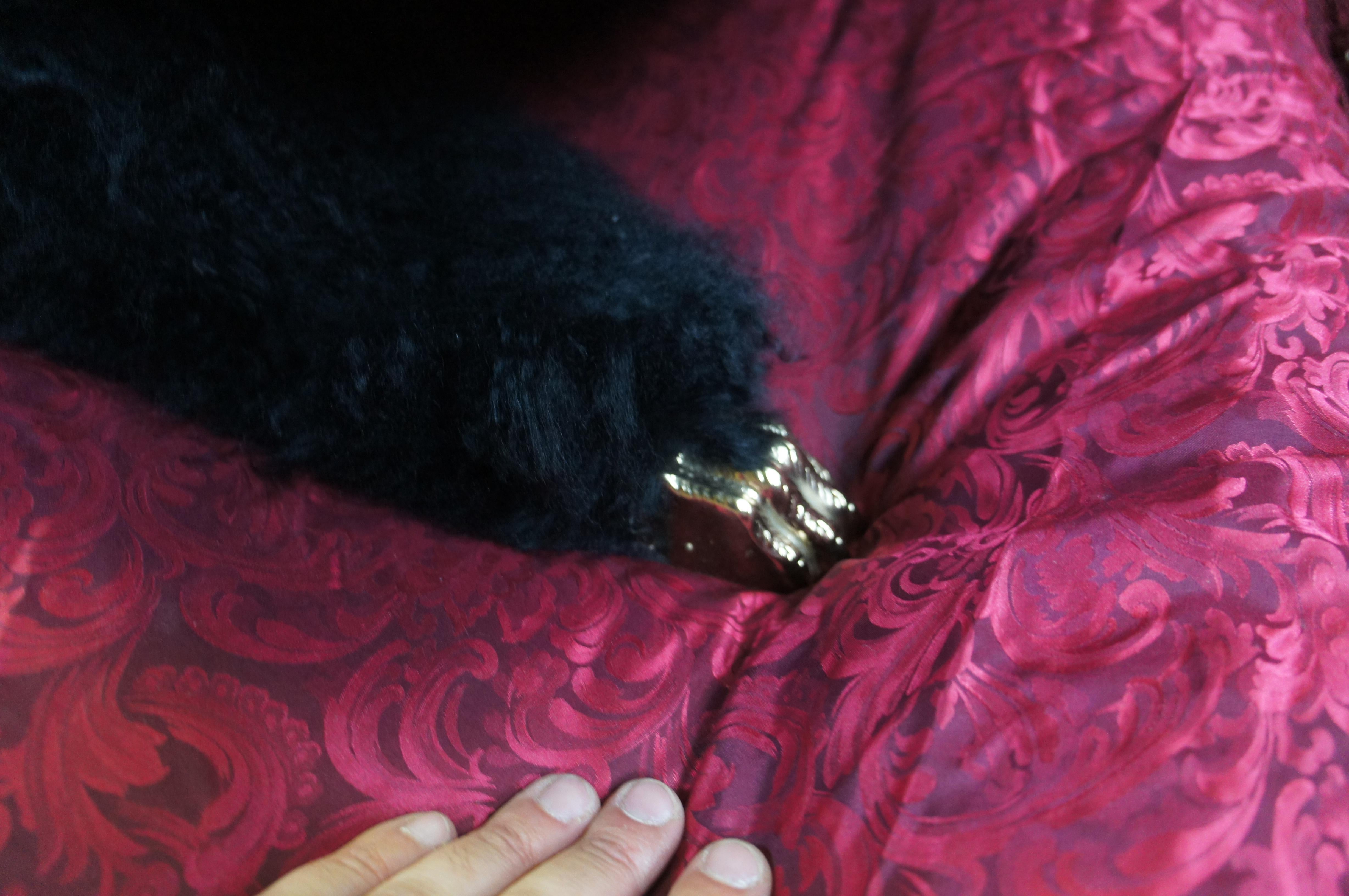 Chaise Lounge Lauren Lesko in pelle di agnello mongola 