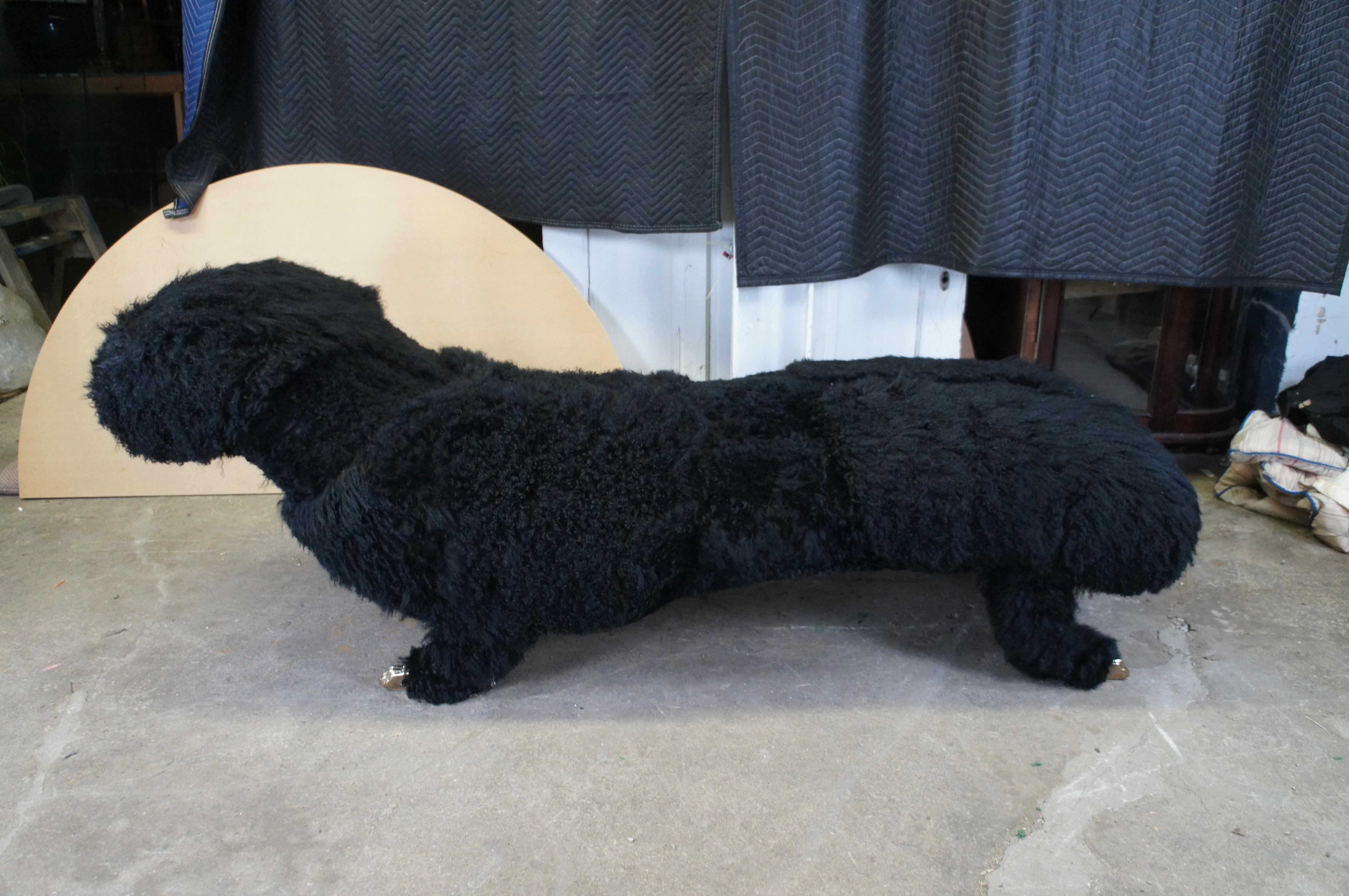 Chaise Lounge Lauren Lesko in pelle di agnello mongola 