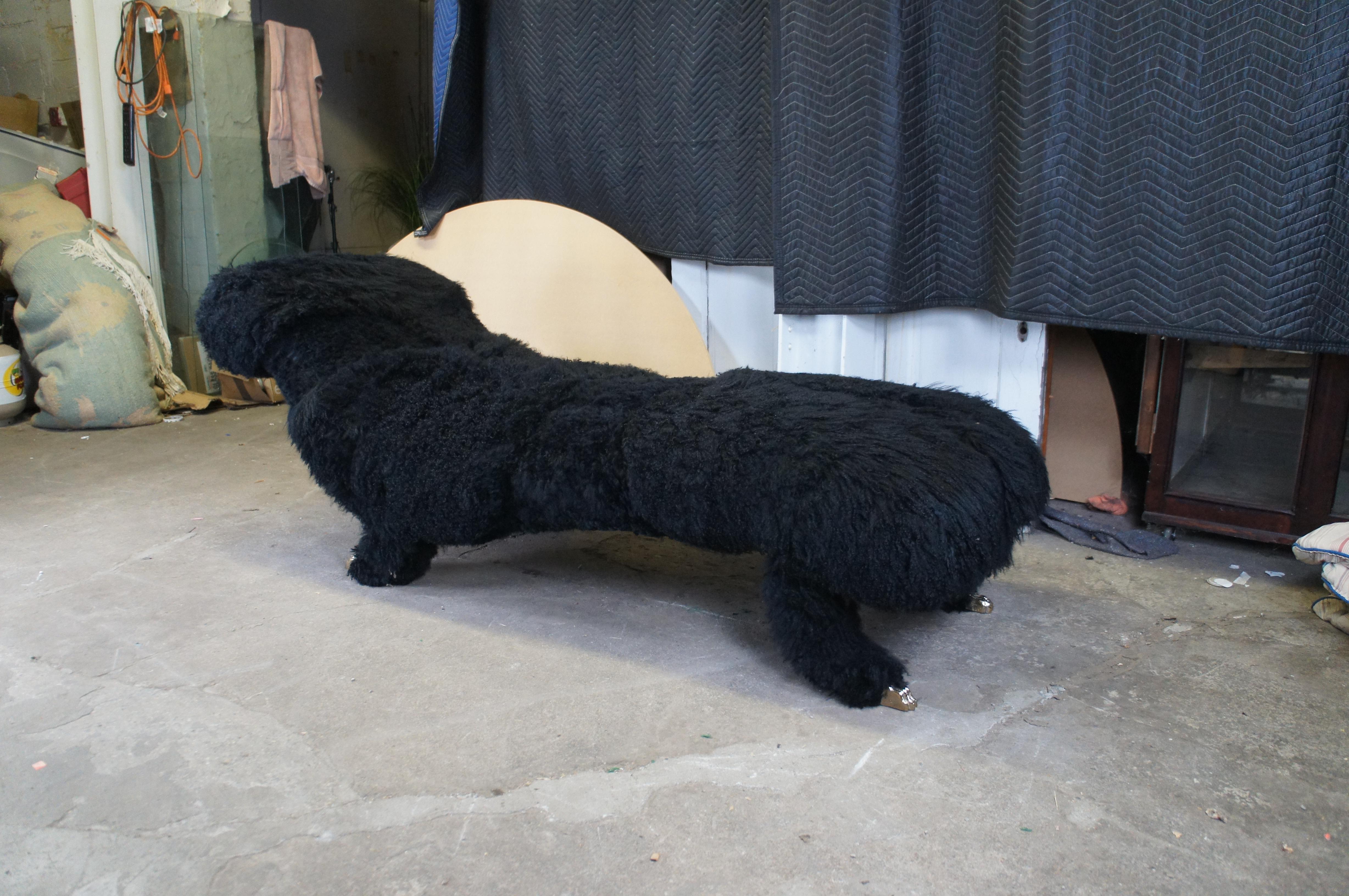 Chaise Lounge Lauren Lesko in pelle di agnello mongola 