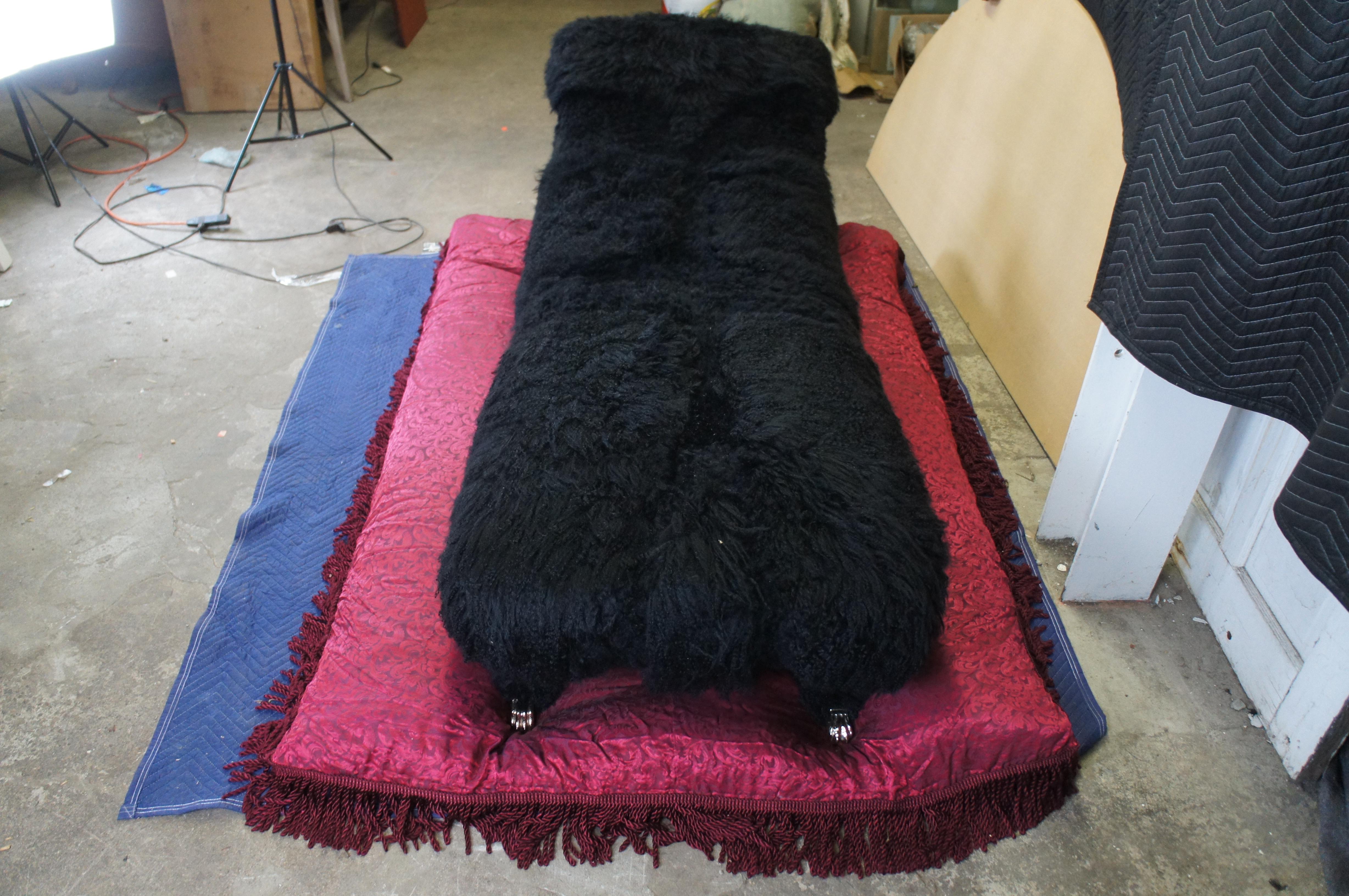 Chaise Lounge Lauren Lesko in pelle di agnello mongola 