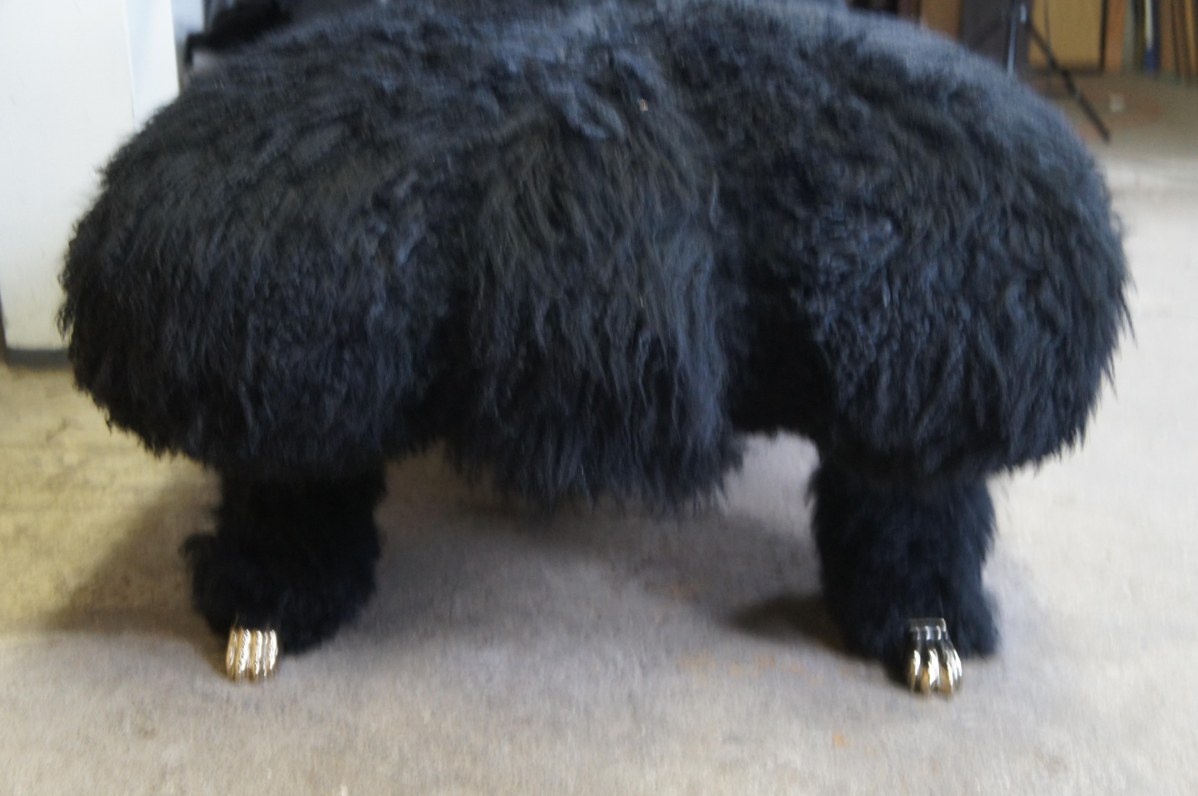 Chaise Lounge Lauren Lesko in pelle di agnello mongola 