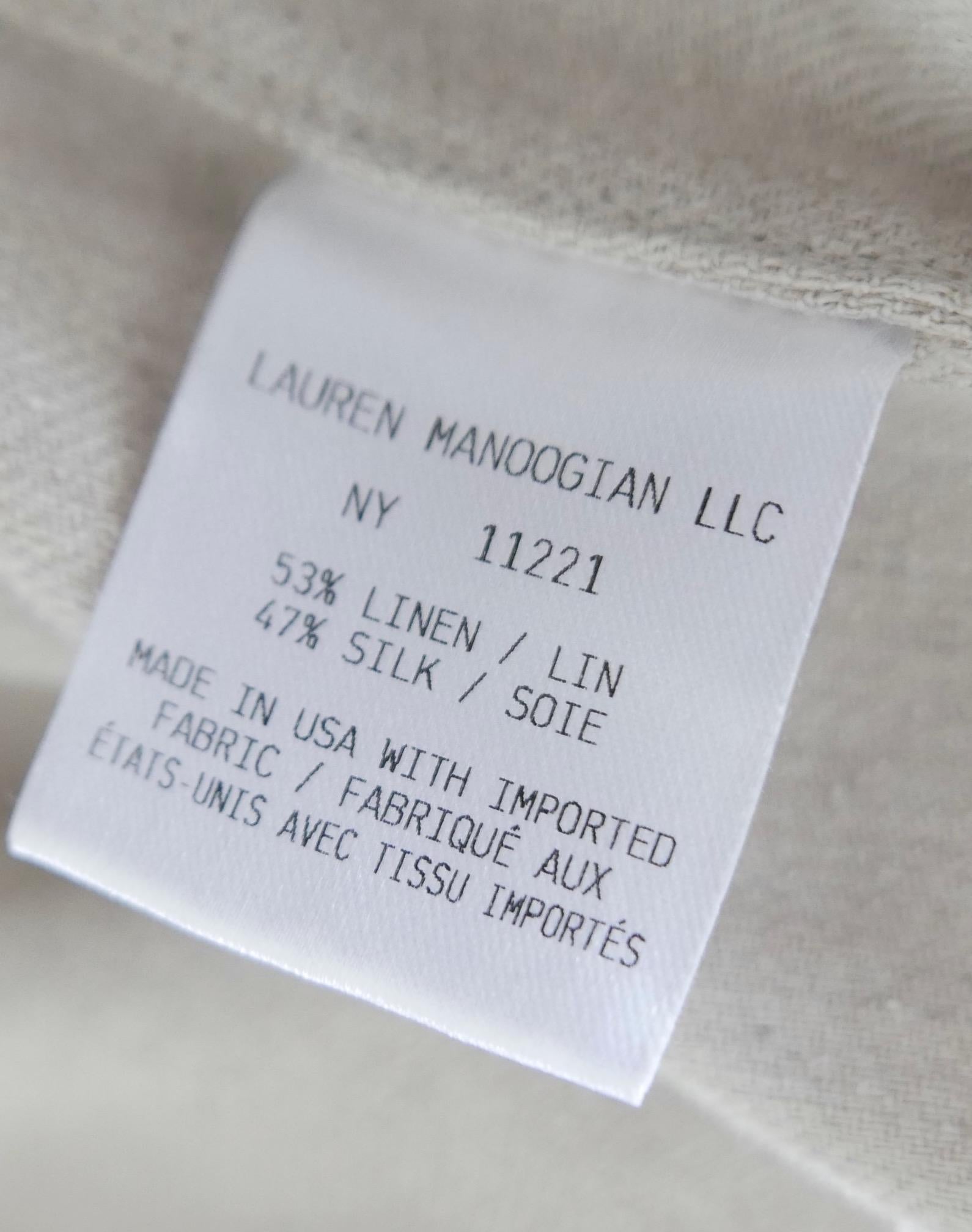 Women's Lauren Manoogian Linen & Silk Wide Leg Trousers