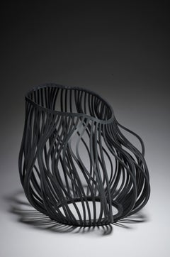 Lauren Nauman " Black22 ", sculpture unique en porcelaine, 2020