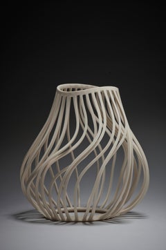 Lauren Nauman « White 18, 5 » one-off porcelaine sculpture, 2020