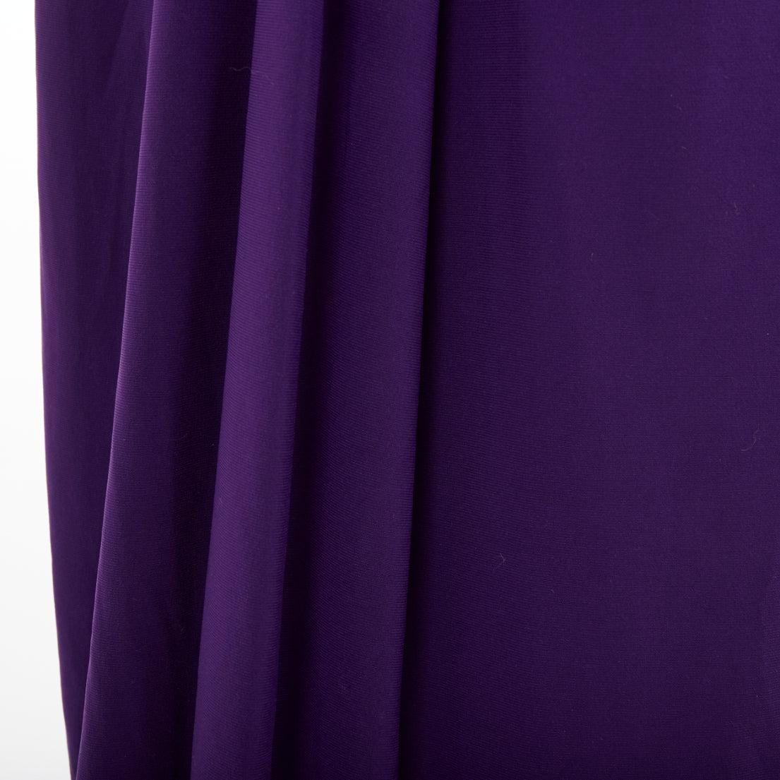 LAUREN abito da sera greco in jersey viola con fibbie e strass d'argento US12 XXL in vendita 2