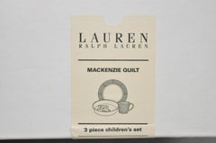 Lauren Ralph Lauren "Mackenzie Quilt" 3 Pc Bone China Children's "ABC" Dish Set