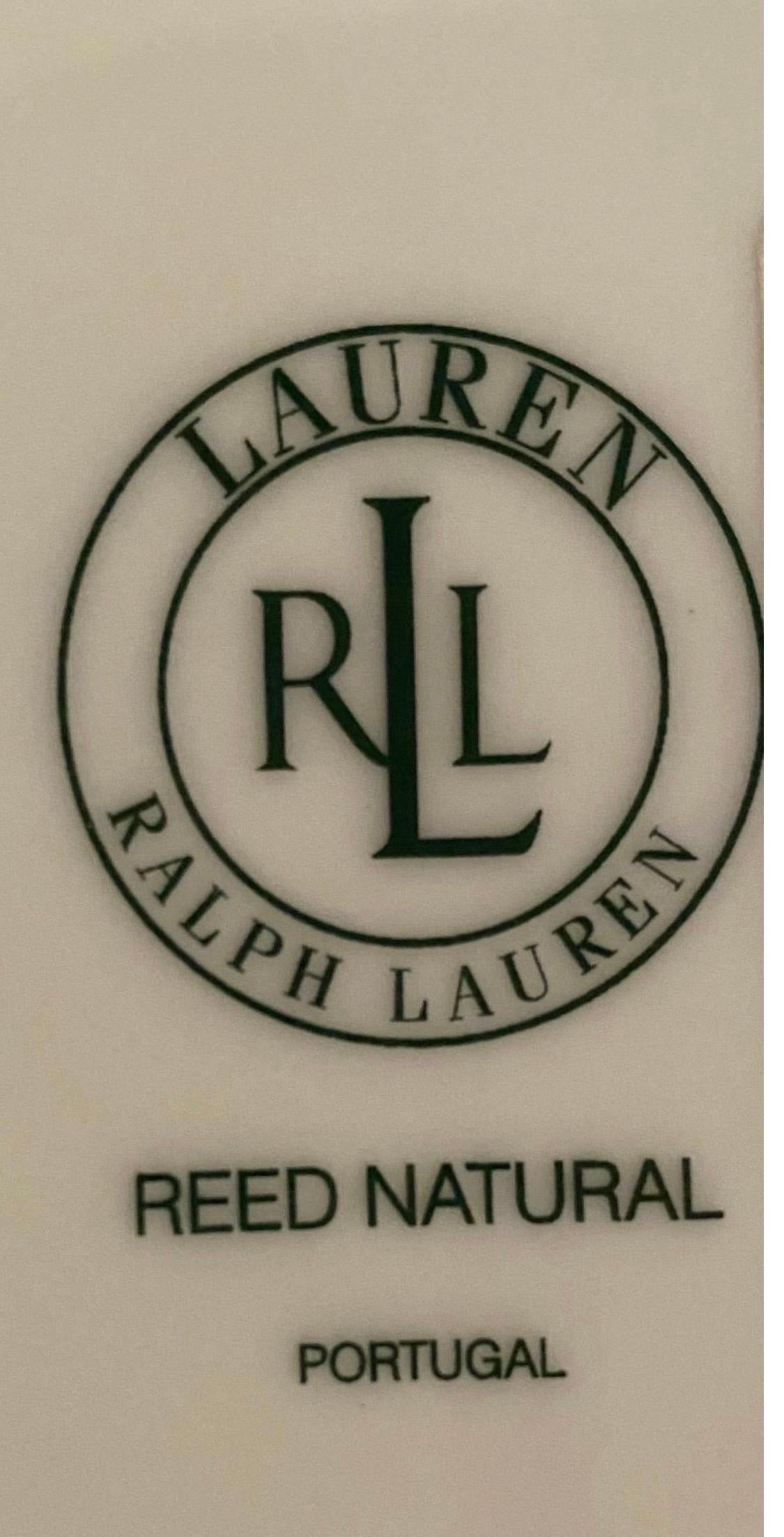 Lauren Ralph Lauren Reed Natural Dinnerware Set ~ 24 pcs In Good Condition For Sale In New York, NY