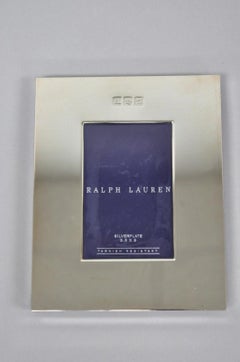 Lauren Ralph Lauren Silver Plated Normandy Modern 3.5x5 Photo Picture Frame (A)