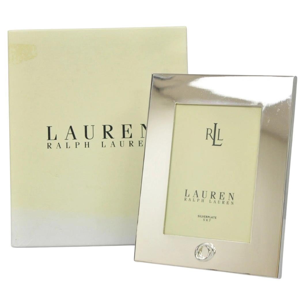 Lauren Ralph Lauren "Vows" Silver Plated 5x7 Wedding Photo Picture Frame For Sale
