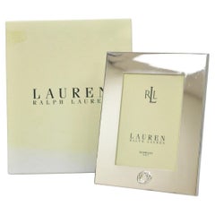 Lauren Ralph Lauren "Vows" Silver Plated 5x7 Wedding Photo Picture Frame
