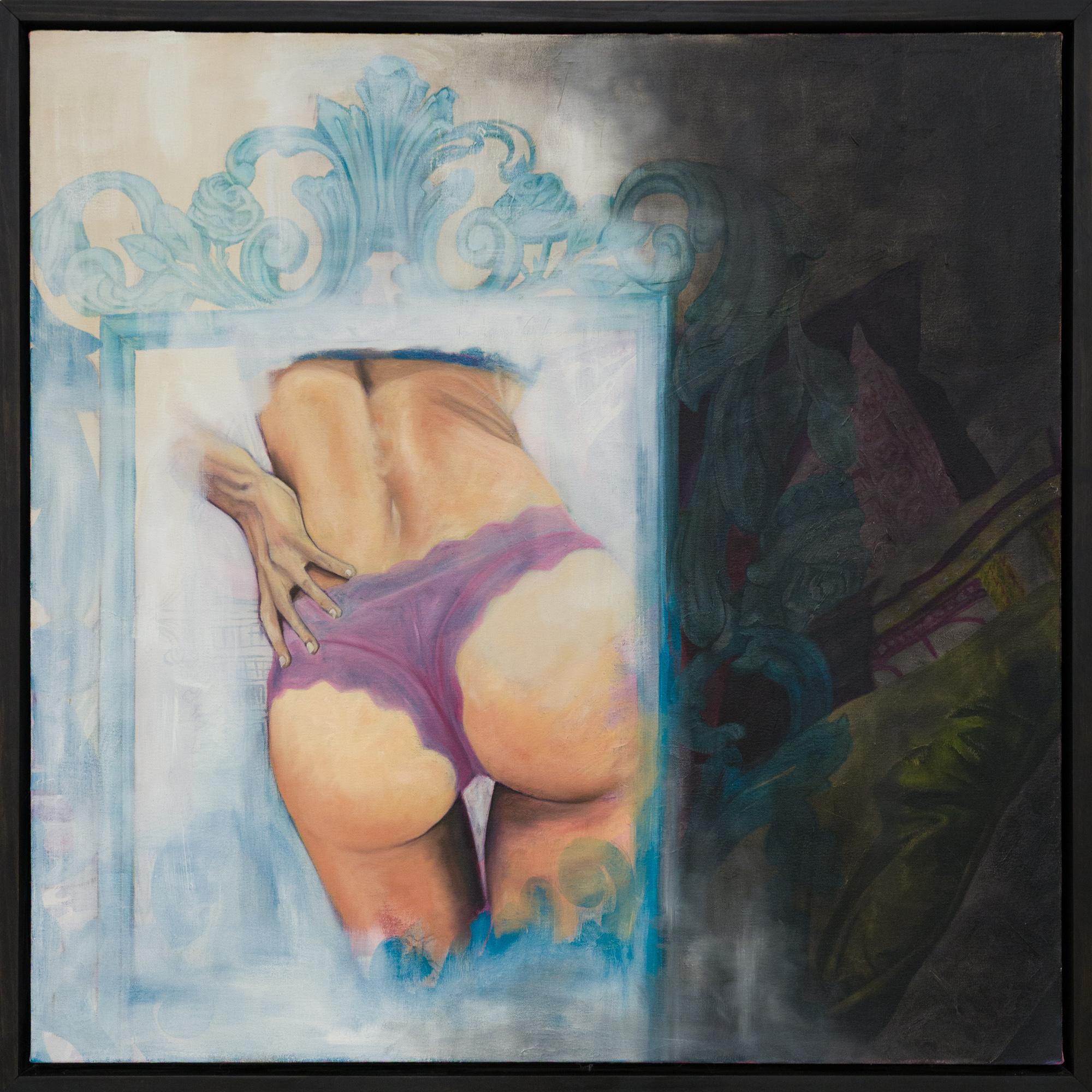 "Looking Glass" Akt, Ölfarbe