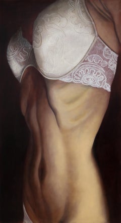 marti rinaldi nude "Making Space" Lauren Rinaldi, oil painting, figurative, nude