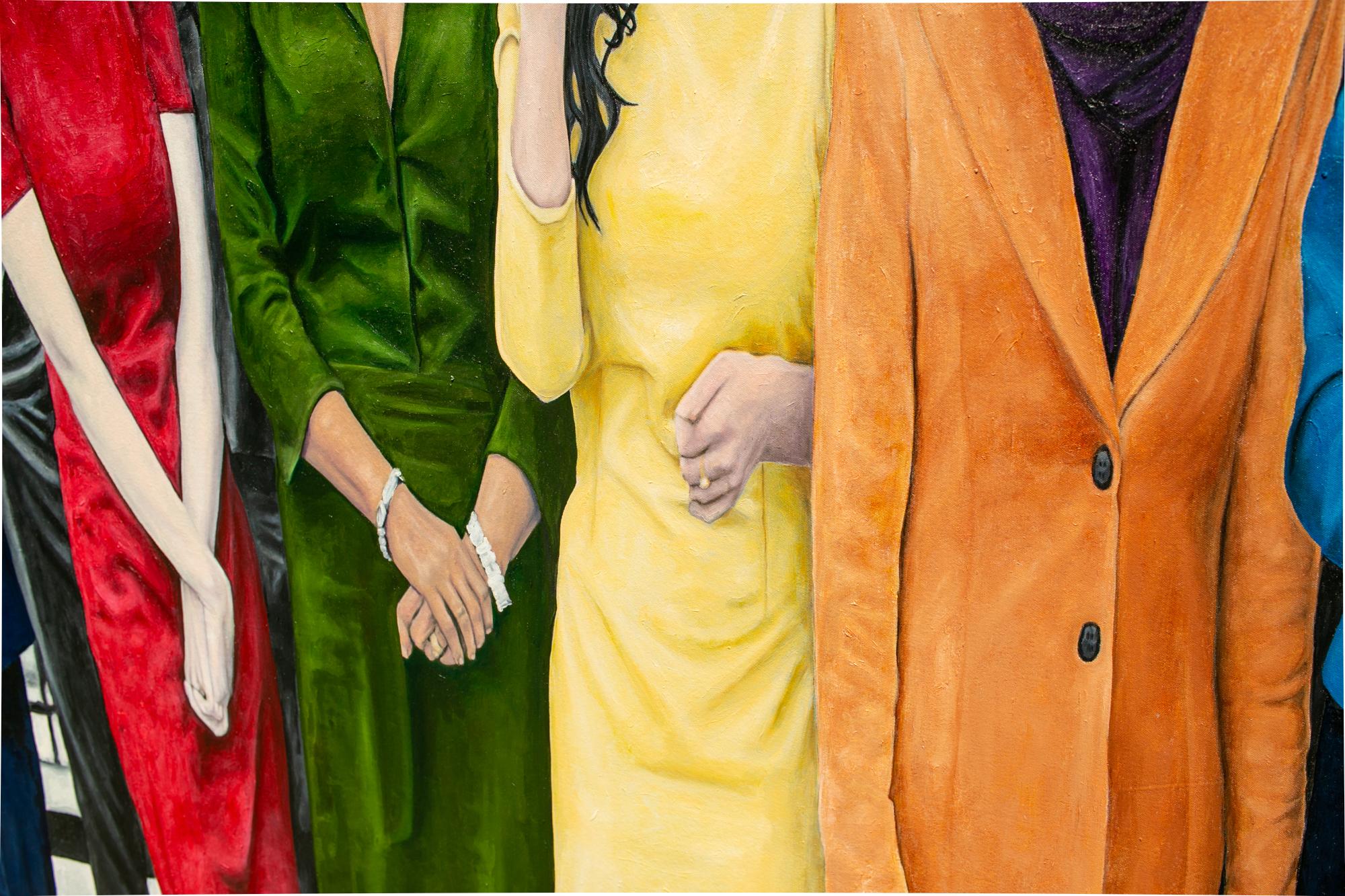 « Représentatif », peinture à l'huile figurative, Femmes dans la politique, Politiques en vente 5