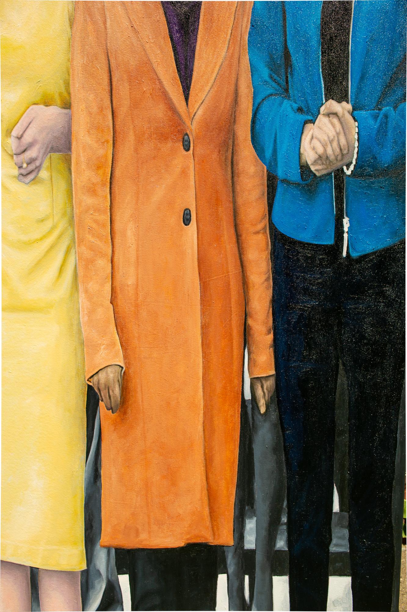 « Représentatif », peinture à l'huile figurative, Femmes dans la politique, Politiques - Painting de Lauren Rinaldi