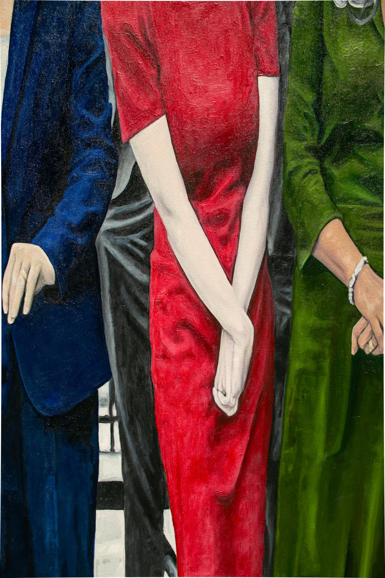 « Représentatif », peinture à l'huile figurative, Femmes dans la politique, Politiques en vente 4