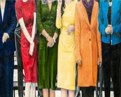 Figuratives Ölgemälde „Repräsentative“ von Frauen in der Politik, Politiker