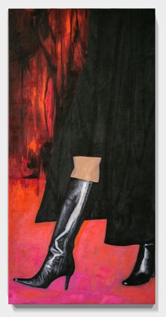 "Romanced Interrogation", Figurative Oil Painting, Legs, Condoleezza Rice