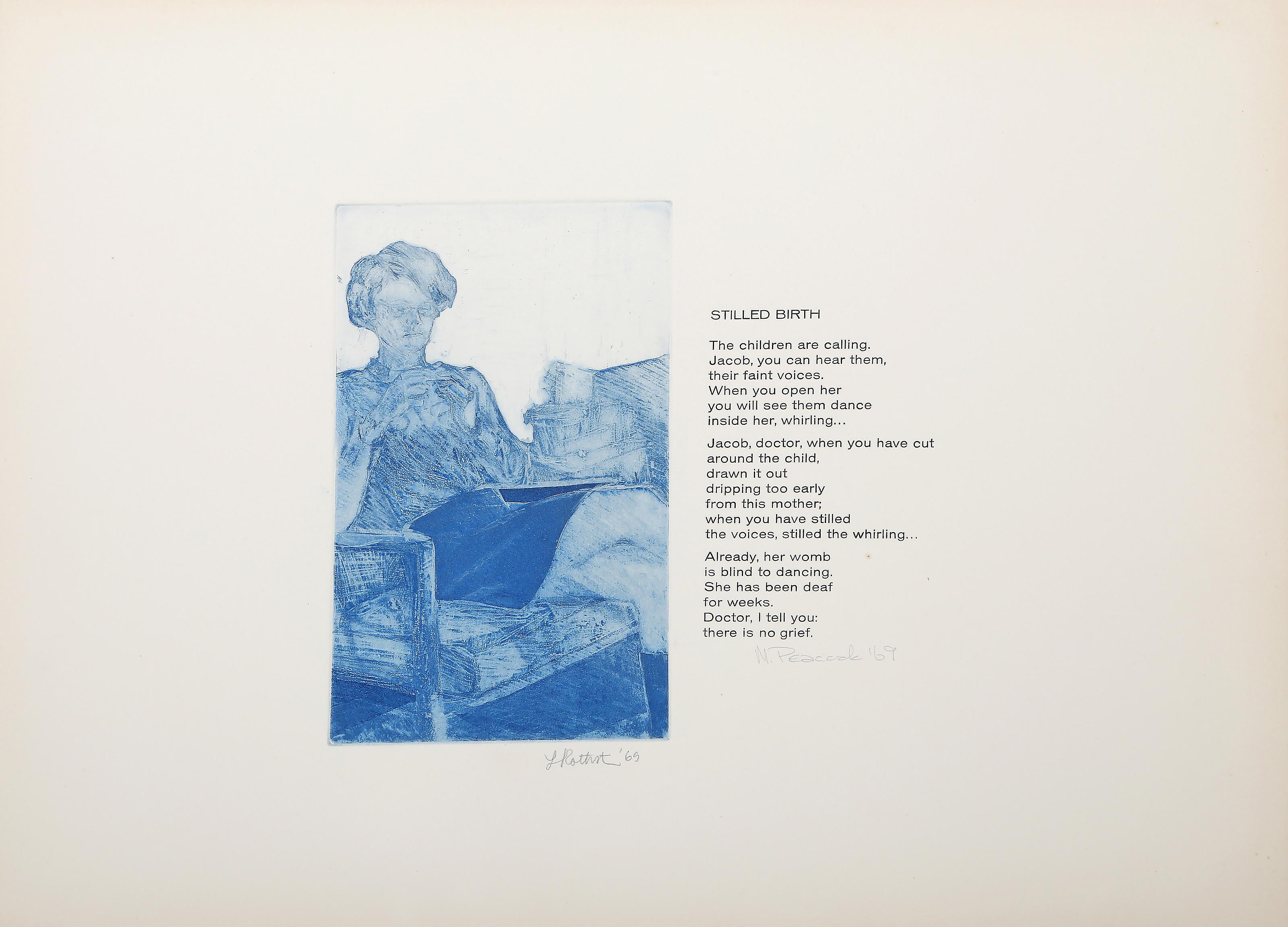 Ritratto diurno II, acquaforte moderna di Lauren Rothstein in vendita 2