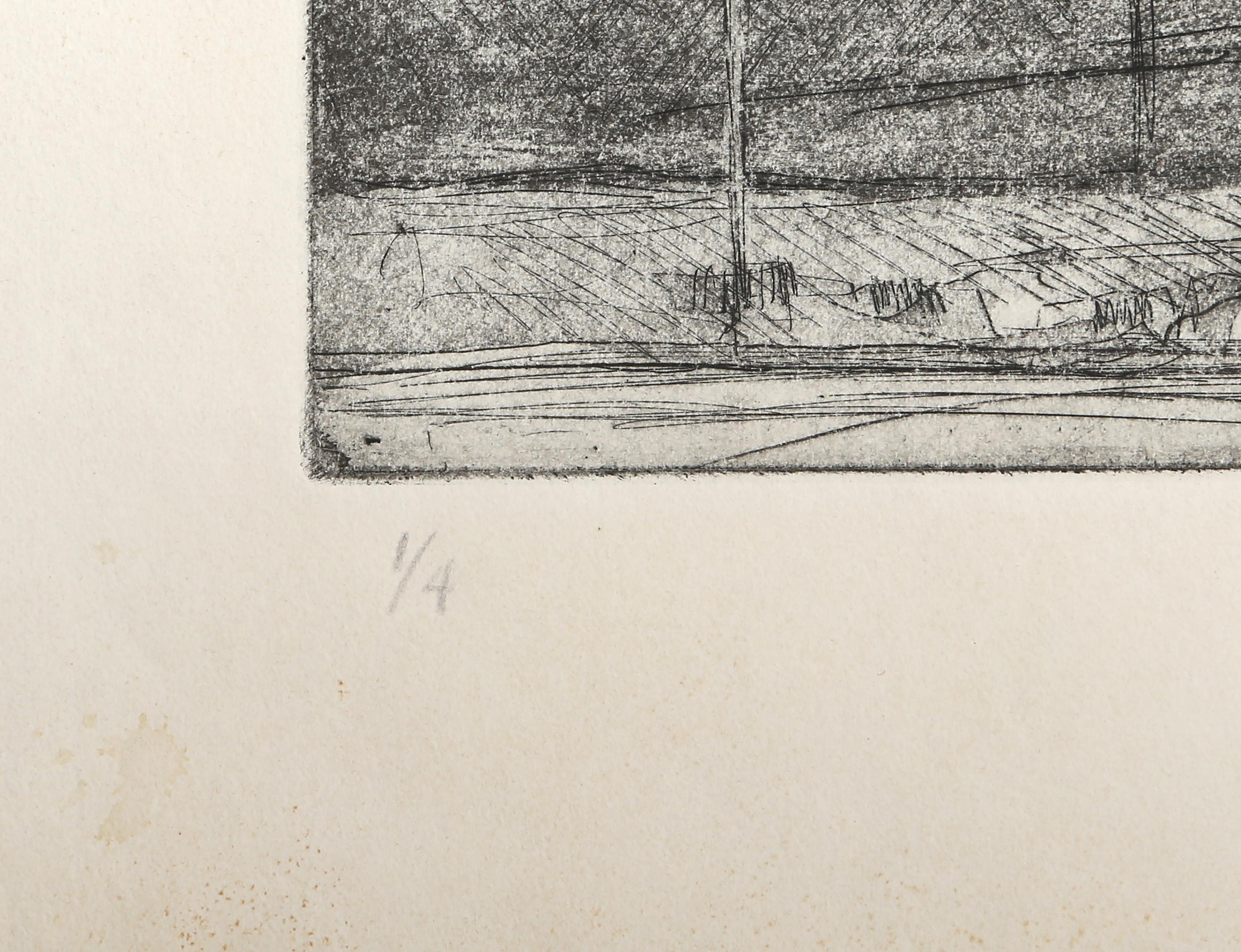 Landscape, Modern Etching by Lauren Rothstein For Sale 2