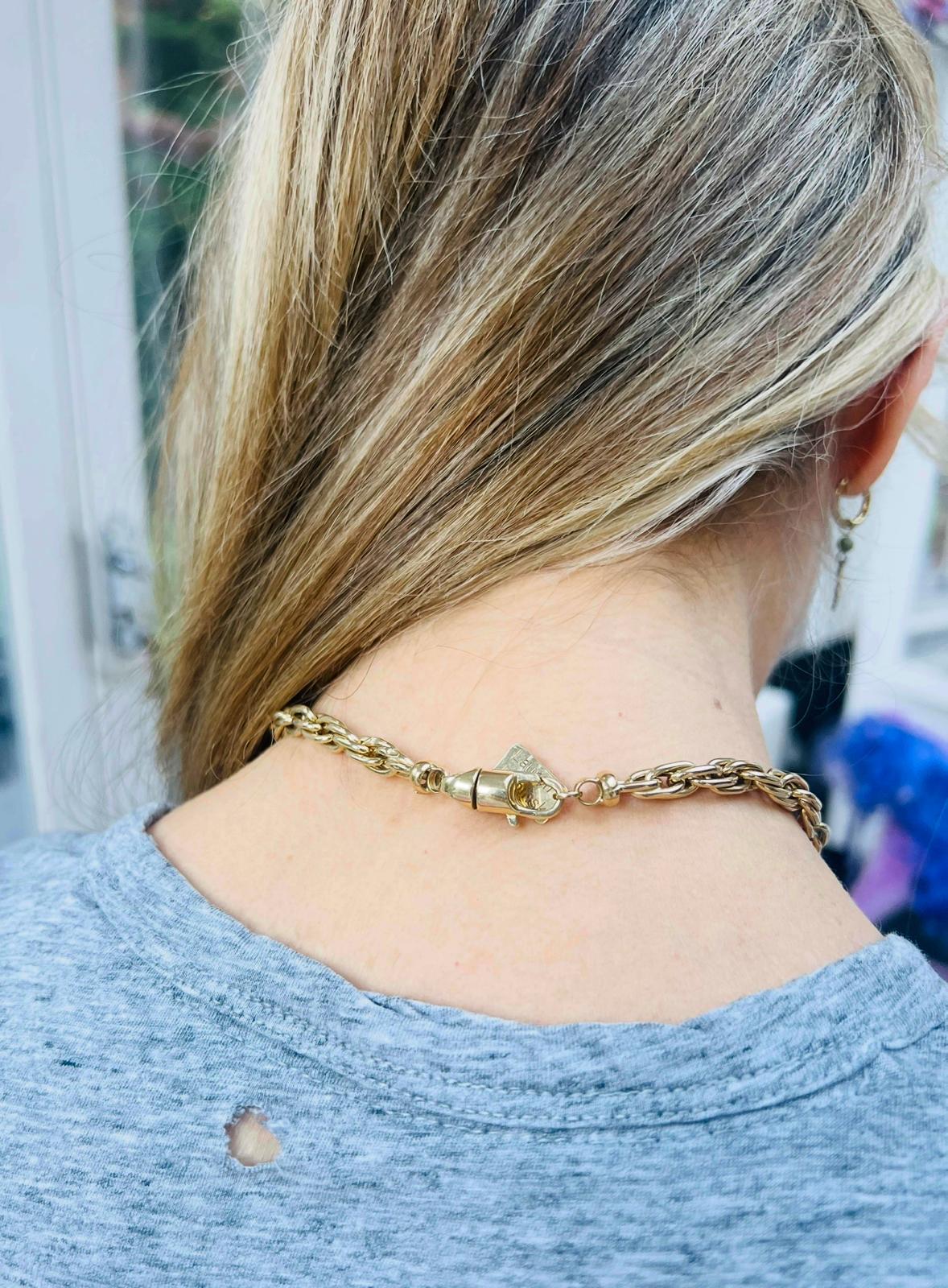 Lauren Rubinski - Collier en or 14ct à chaîne torsadée XL en vente 5