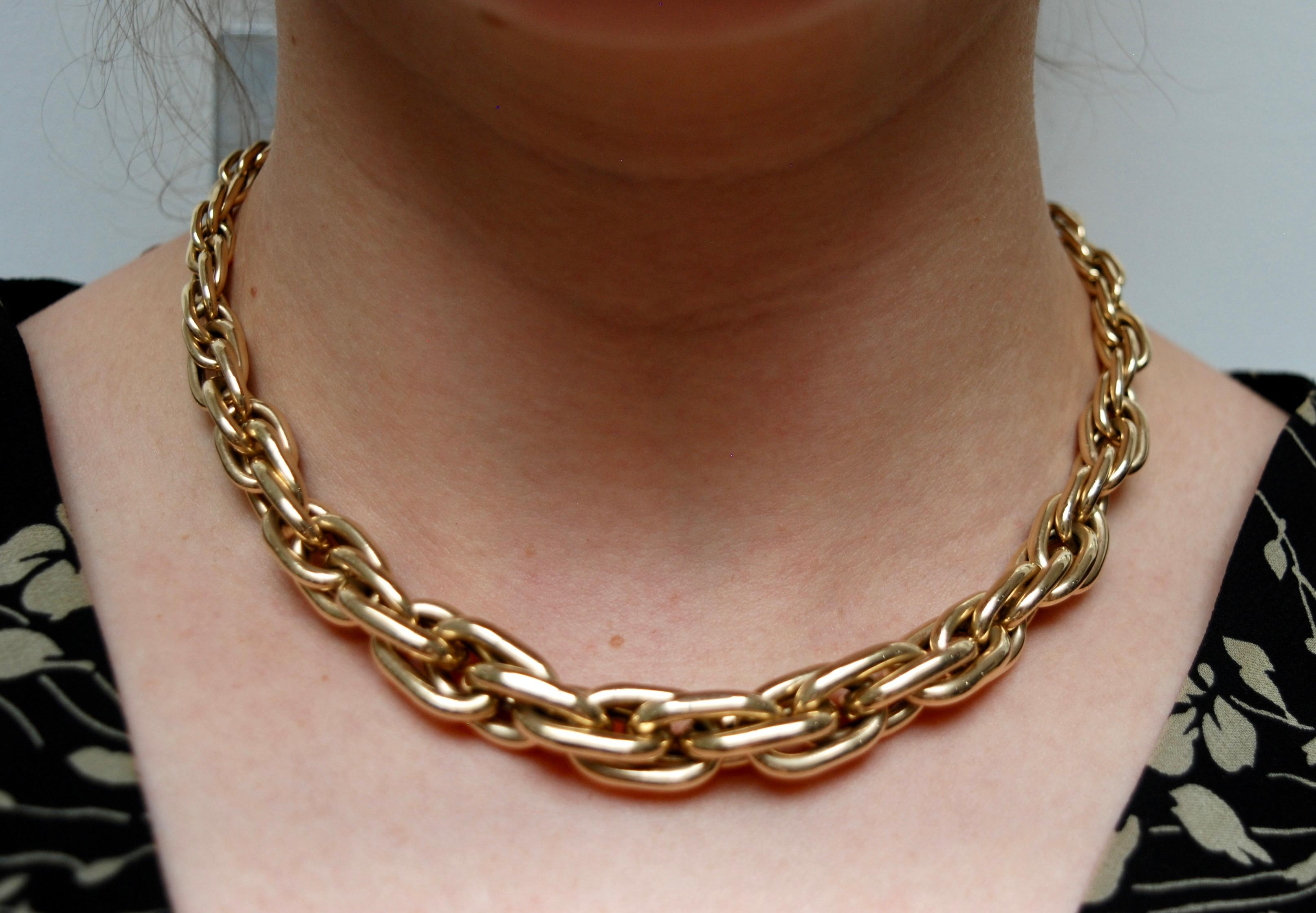 Lauren Rubinski Cable-chain XL 14ct Gold Necklace For Sale 1