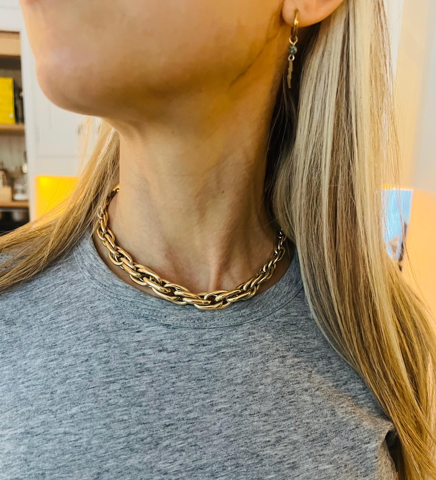 Lauren Rubinski - Collier en or 14ct à chaîne torsadée XL en vente 3