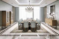 Credenza Lauren, Oak Centennial e nichel