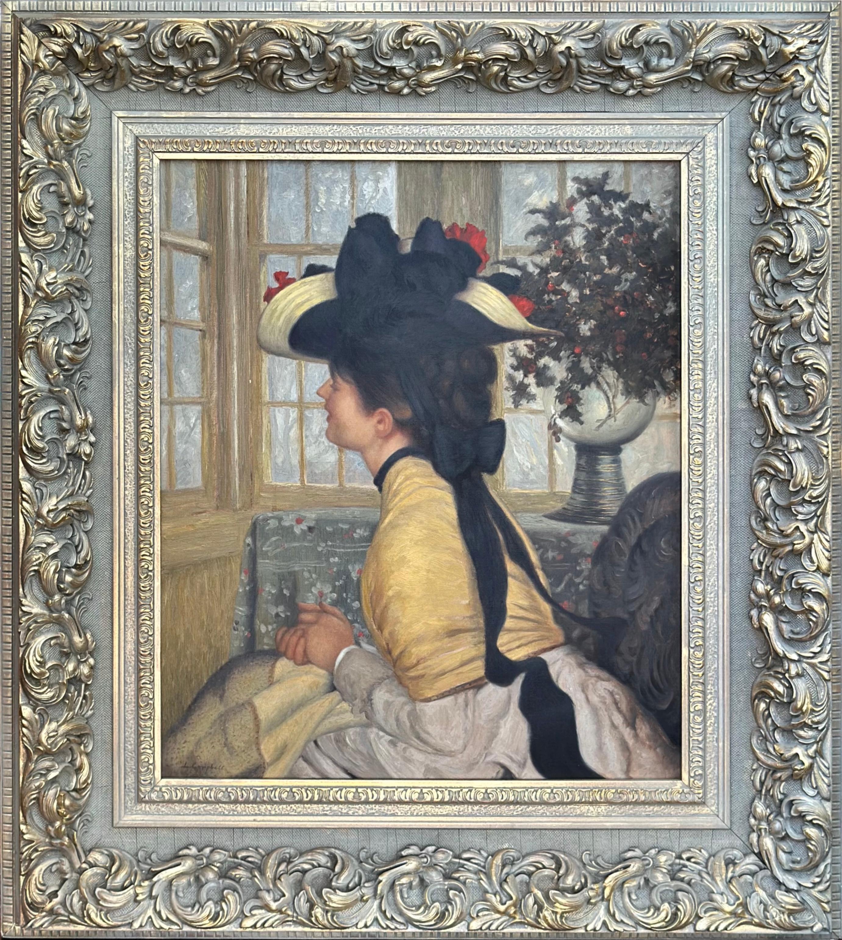 Laurence A. Campbell - Donna seduta che guarda fuori dalla finestra 2