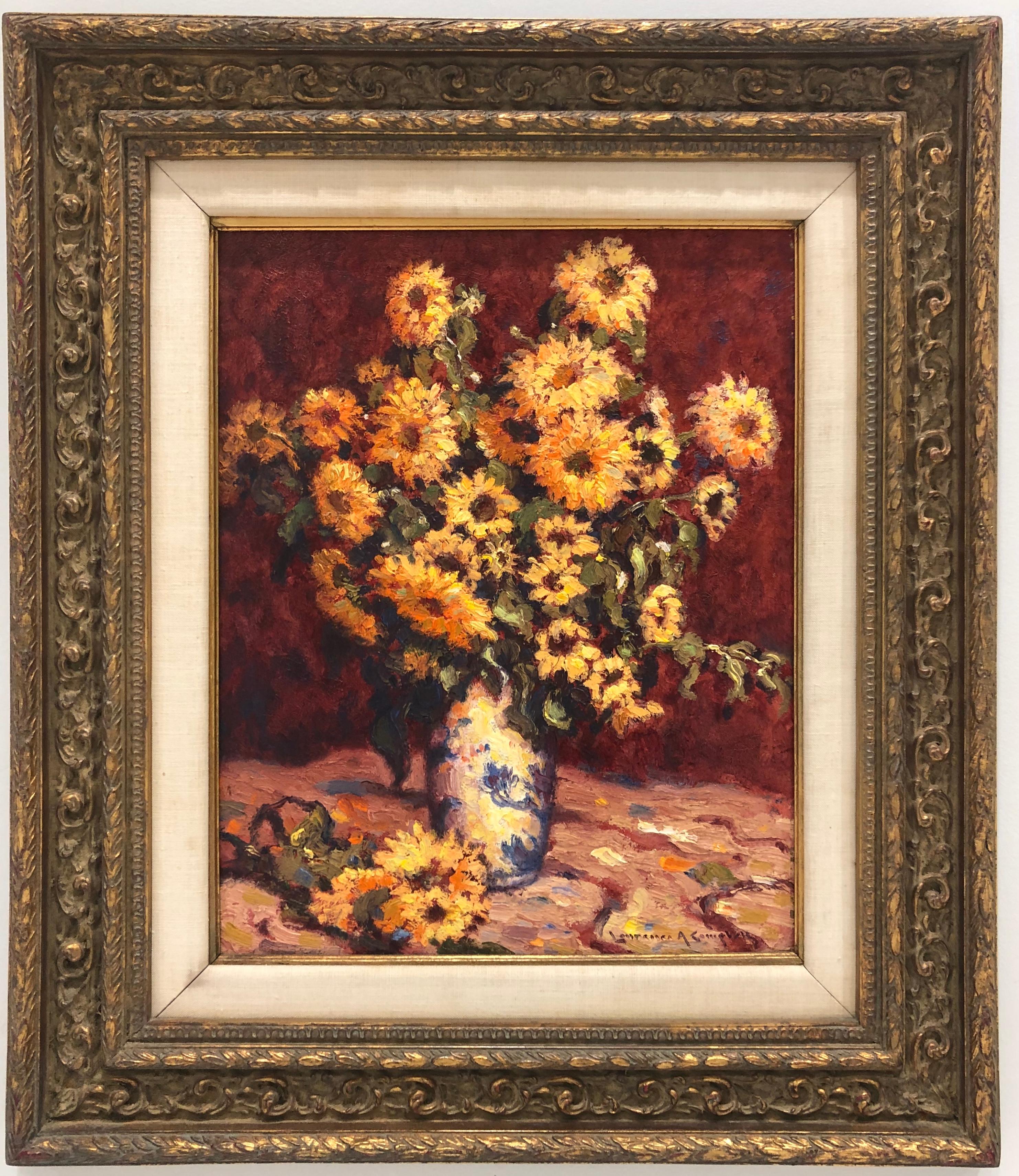Sunflowers - Painting by Laurence A. Campbell