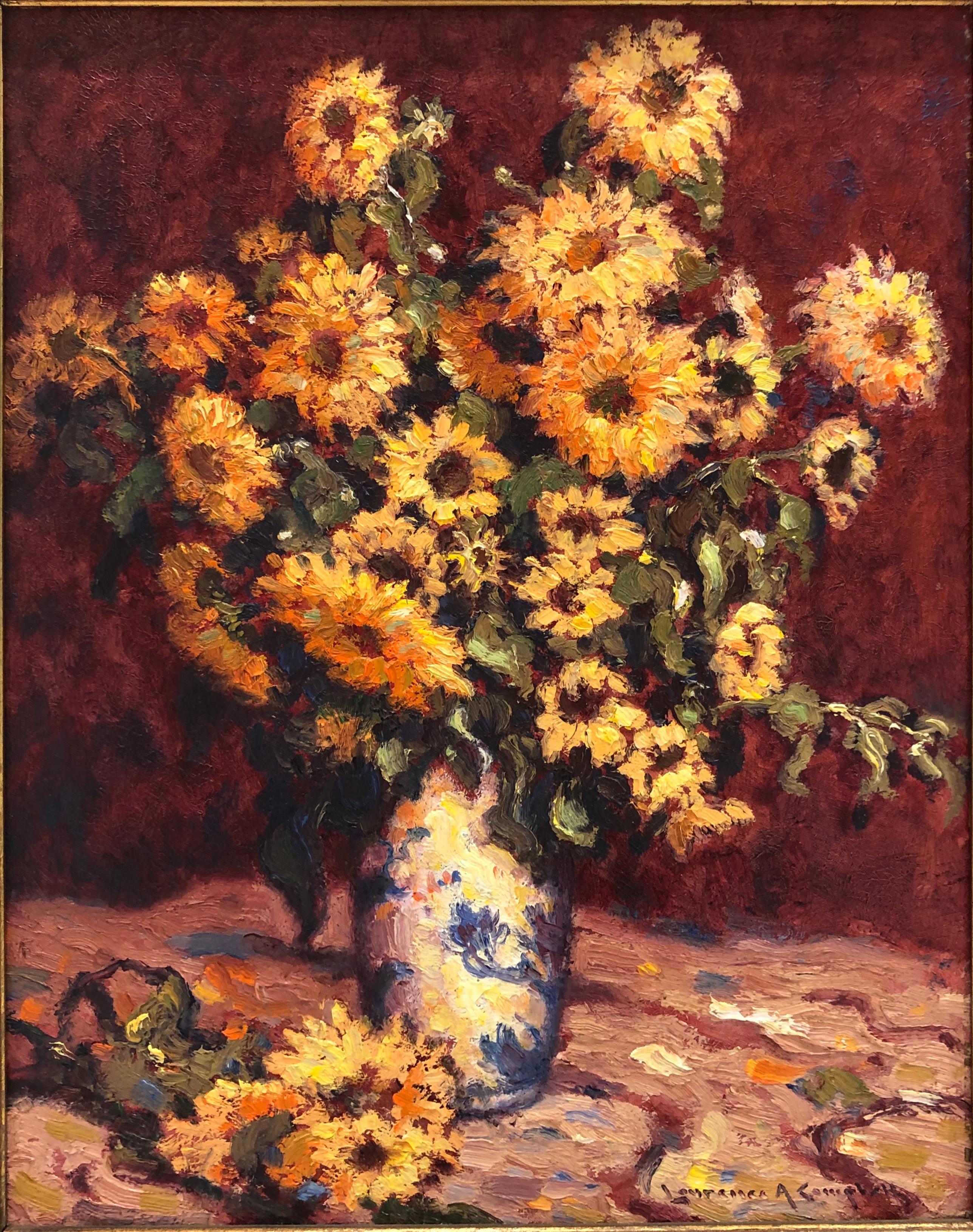 Laurence A. Campbell Still-Life Painting - Sunflowers