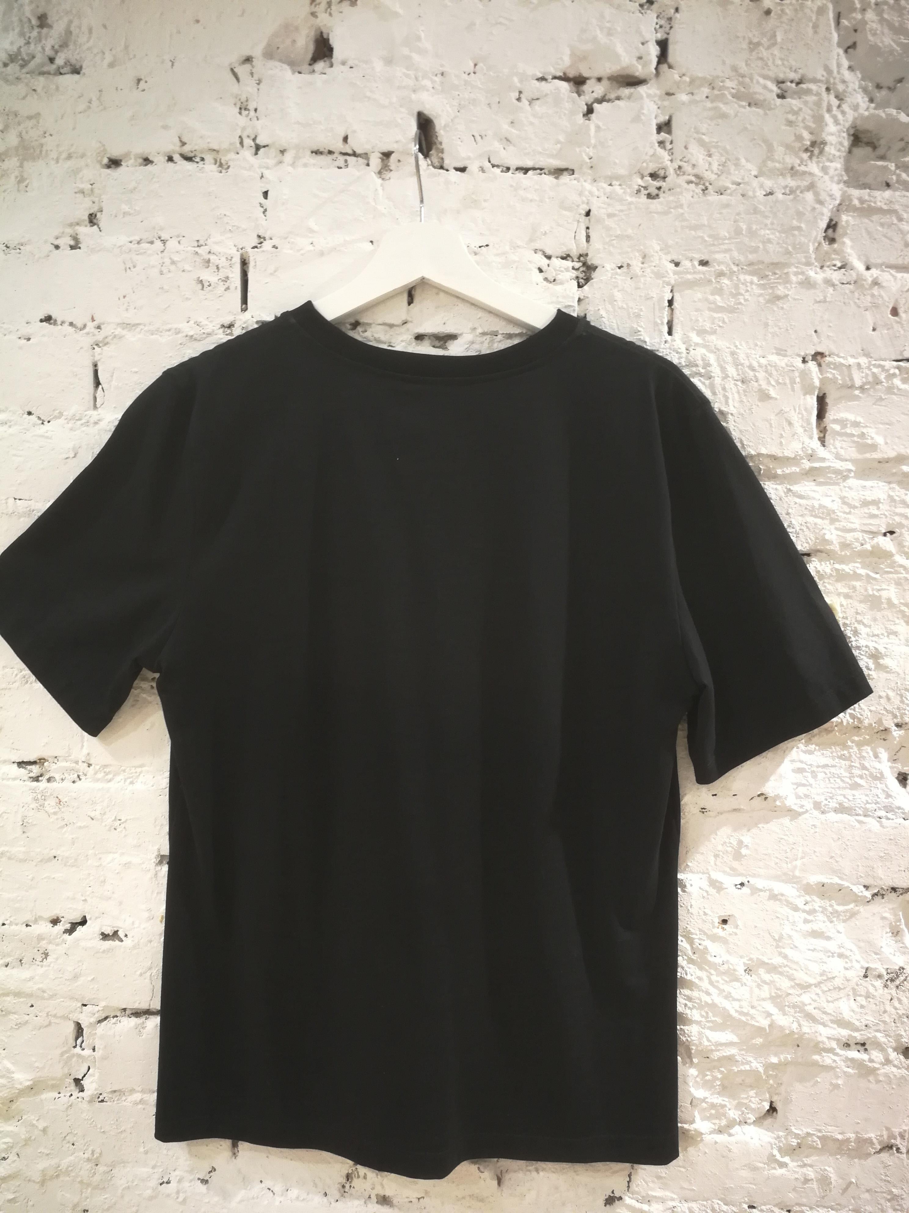 Women's or Men's Laurence and Chico Black Cotton T-Shirt