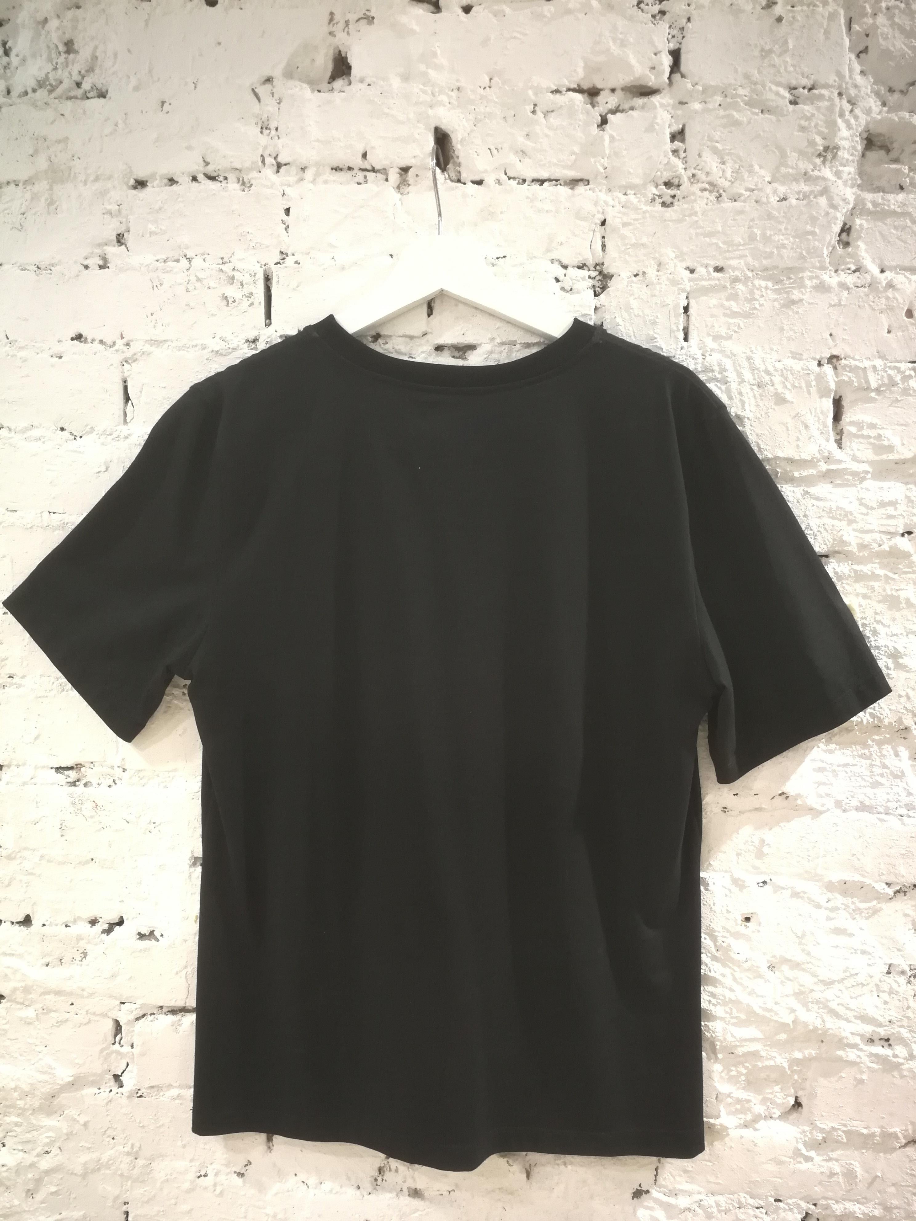 Laurence and Chico Black Cotton T-Shirt 1