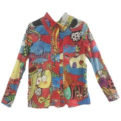 Laurence and Chico Red Multicoloured Print Cotton Shirt