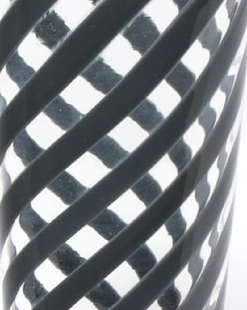 Contemporary Laurence Brabant and Alain Villechange, Grey and clear tumbler For Sale