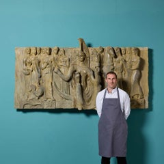 Laurence Bradshaw (1899-1978) Monumental Greek Inspired Painted Plaster Freize