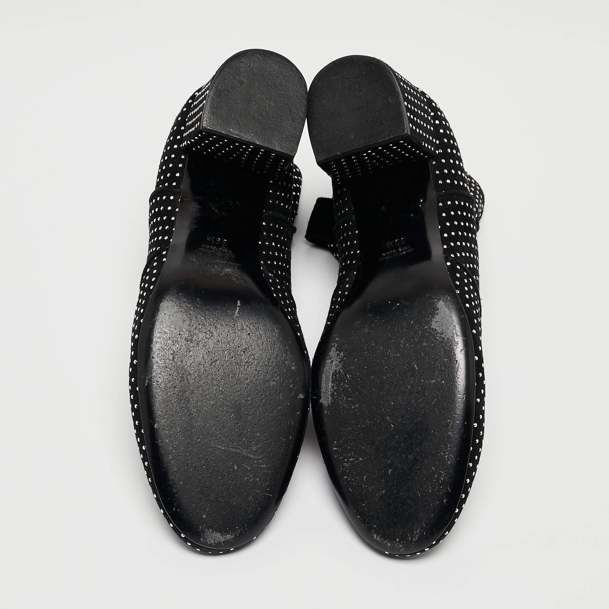 Laurence Dacade Botines de ante negro con tachuelas Pete Talla 39.5 1