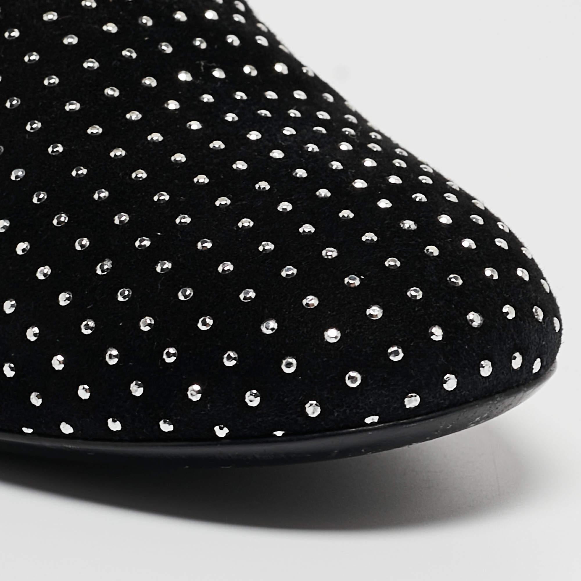 Laurence Dacade Botines de ante negro con tachuelas Pete Talla 39.5 2