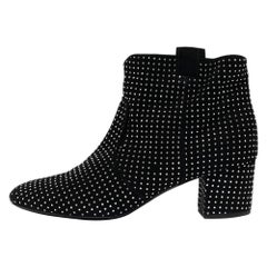 Laurence Dacade Botines de ante negro con tachuelas Pete Talla 39.5