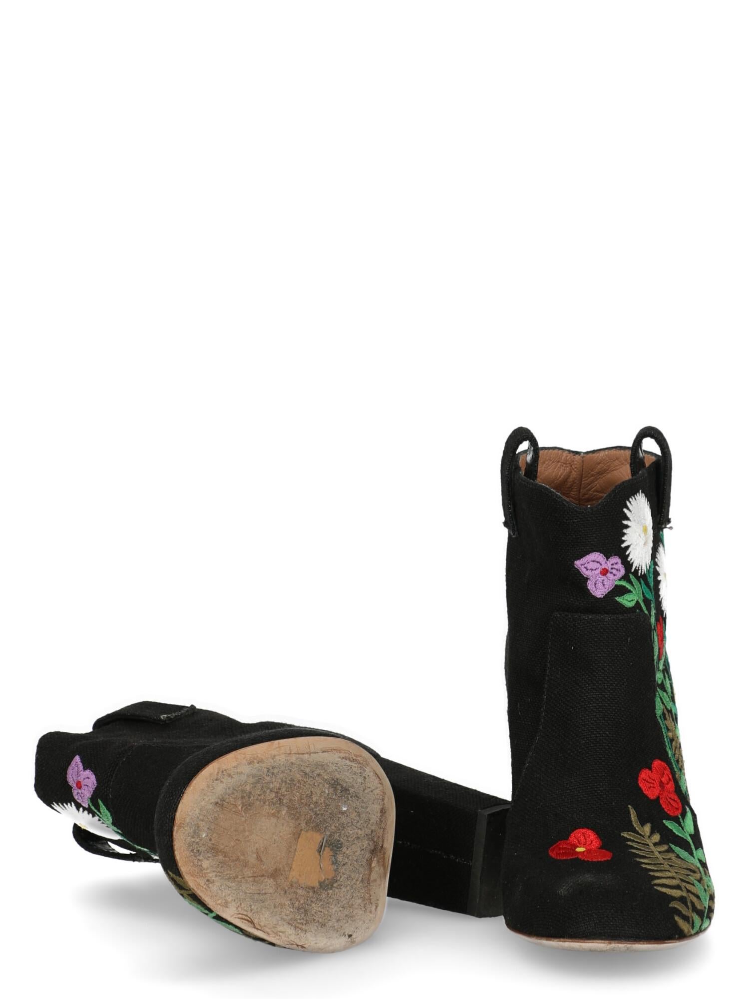 Women's Laurence Dacade  Women   Ankle boots  Black, Multicolor Fabric EU 38 For Sale