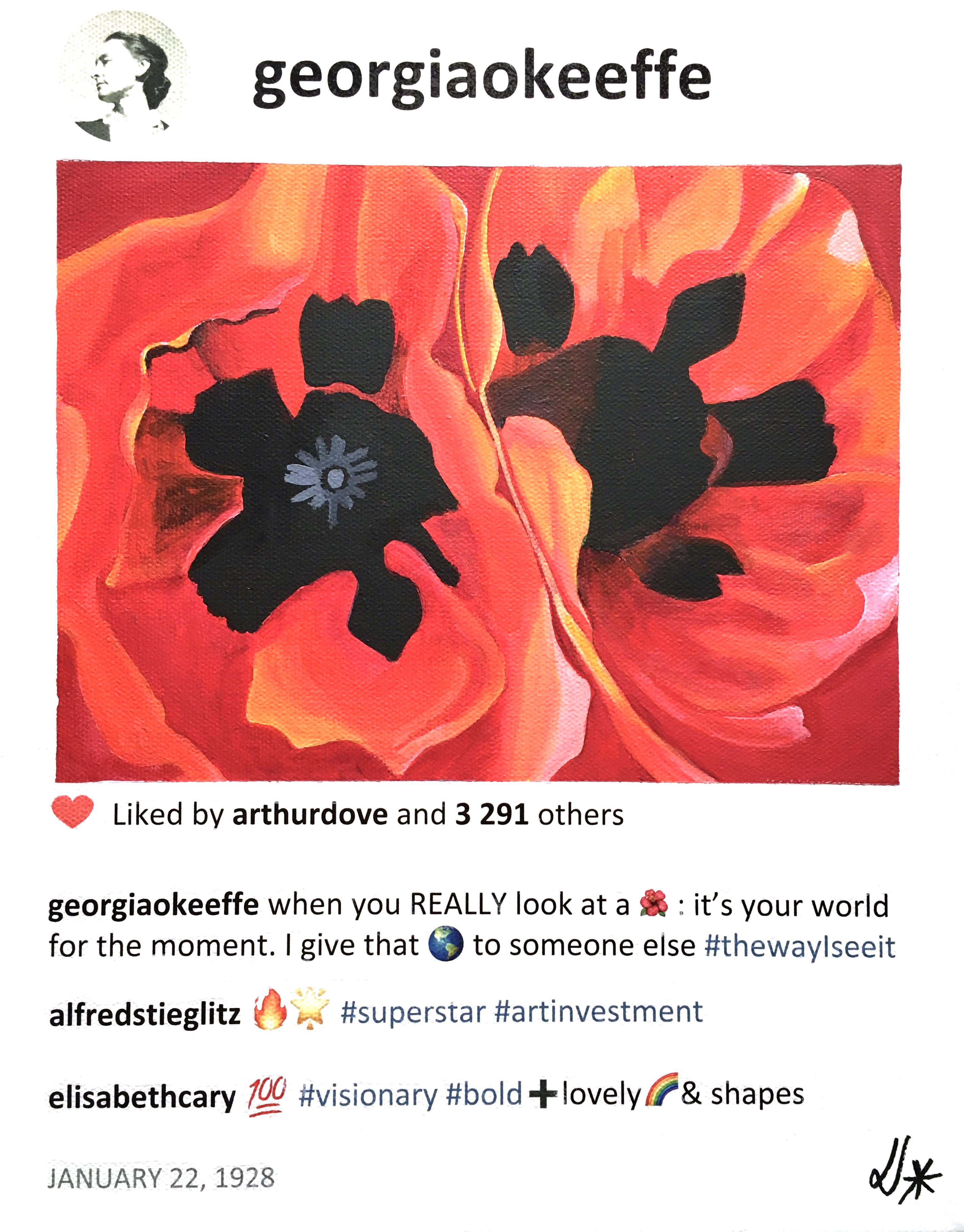 georgia o'keeffe red flower