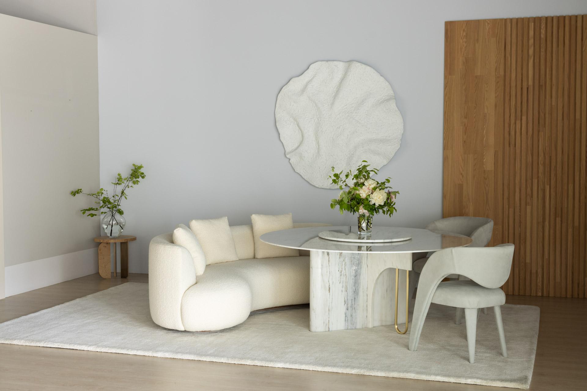 Sillas de comedor Laurence, piel nobuk, hechas a mano Portugal by Greenapple en venta 7