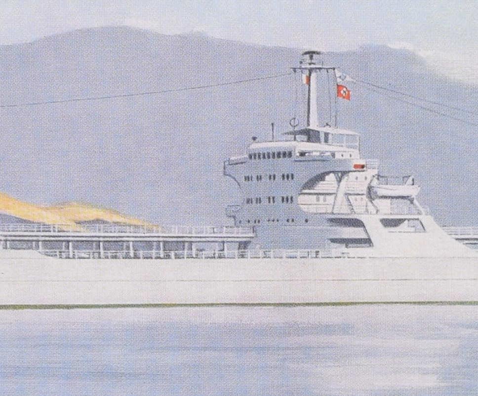Naess Sovereign, litografía de Laurence Dunn en venta 2