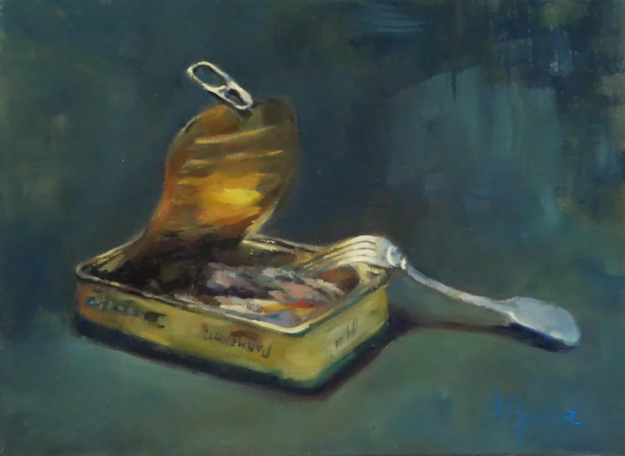 Laurence Gasior Figurative Painting - La boîte de sardines