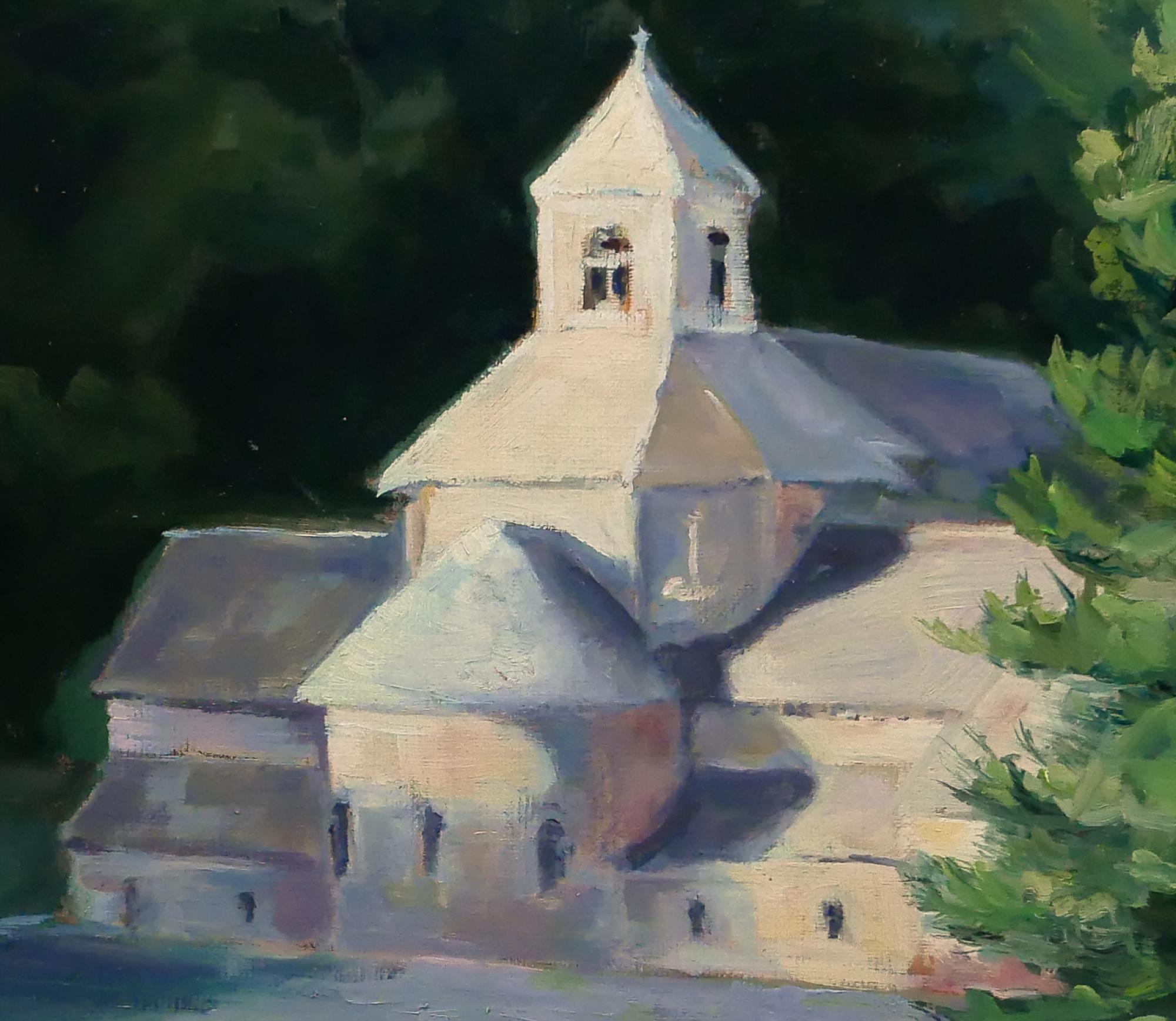 L'abbaye de Sénanque-1 - Painting by Laurence Gasior