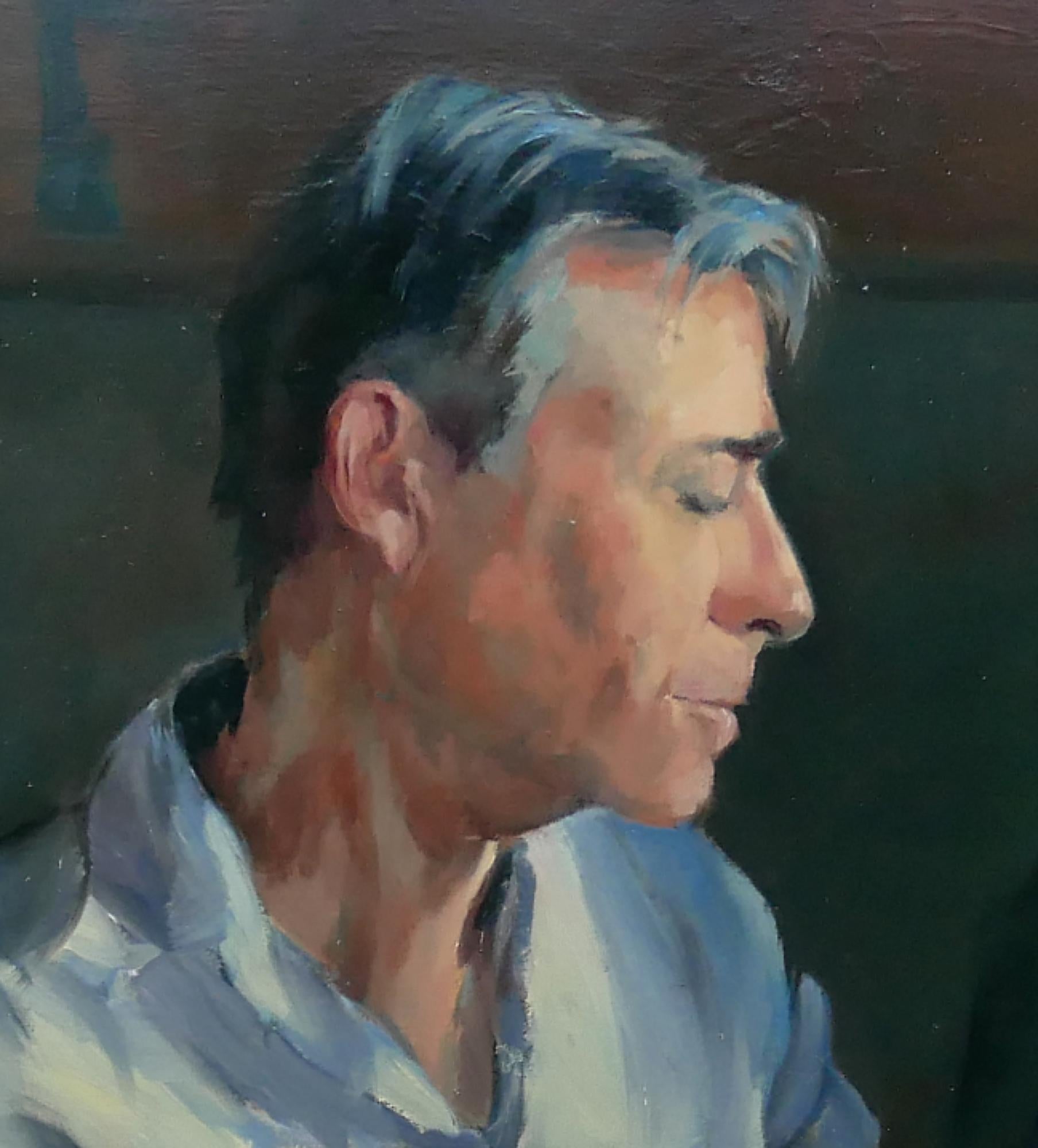 Der Gitarrist (Zeitgenössisch), Painting, von Laurence Gasior