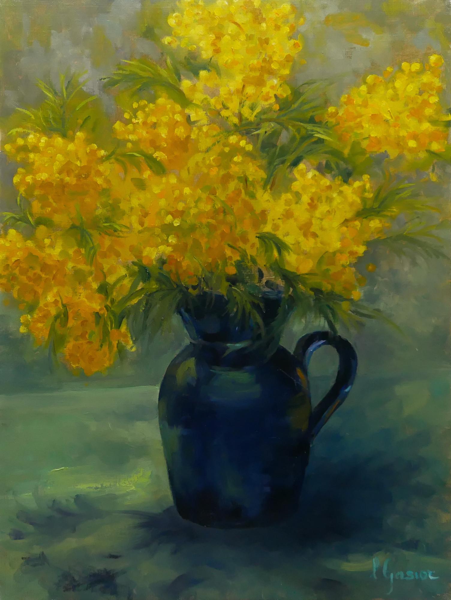 Laurence Gasior Figurative Painting – Le Mimose