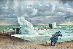 'Winds Strong to Gale Force in Coastal Areas' - Great Storm of 1987 oil painting