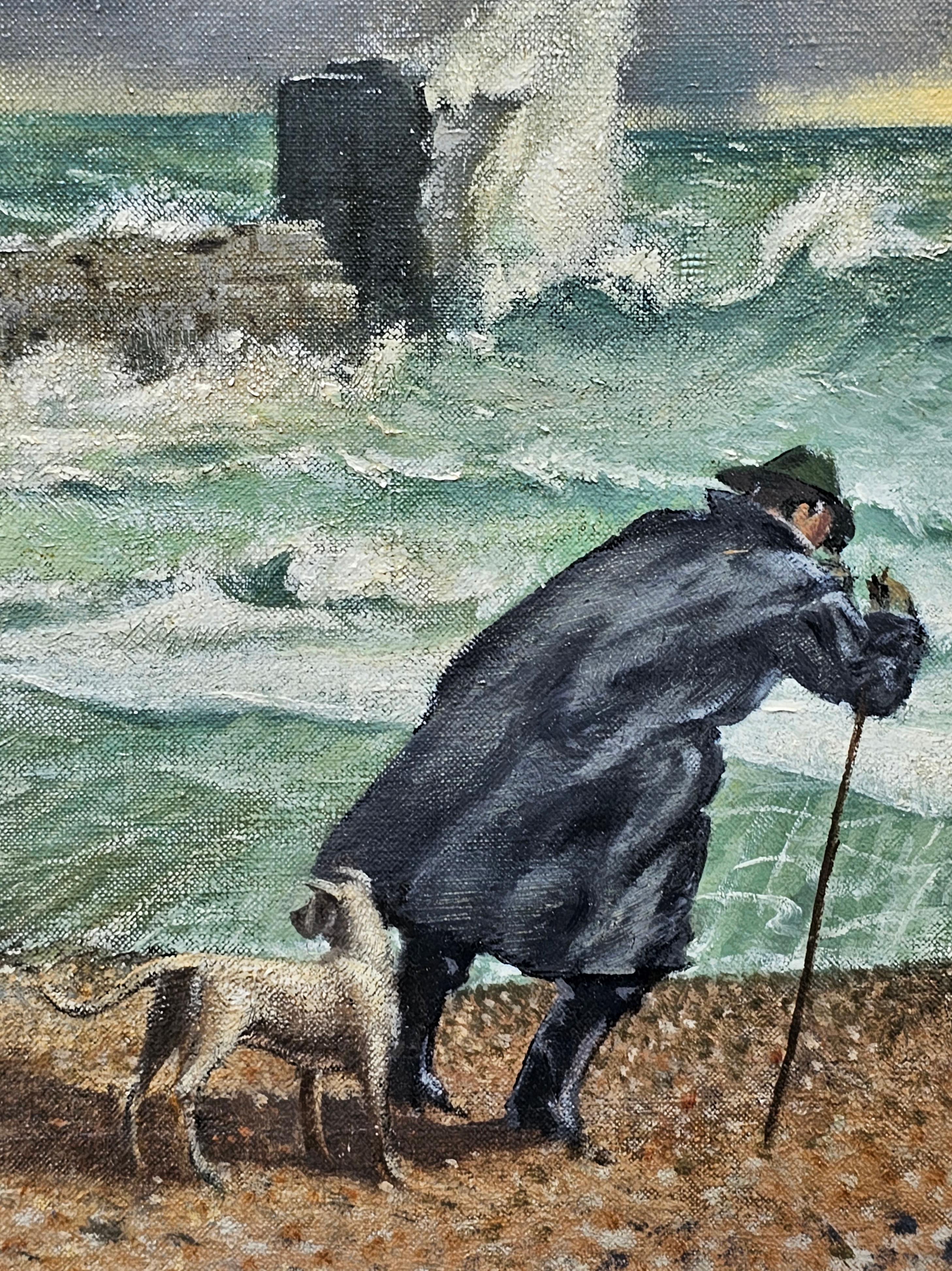 'Winds Strong to Gale Force in Coastal Areas' - Great Storm of 1987 oil painting 2