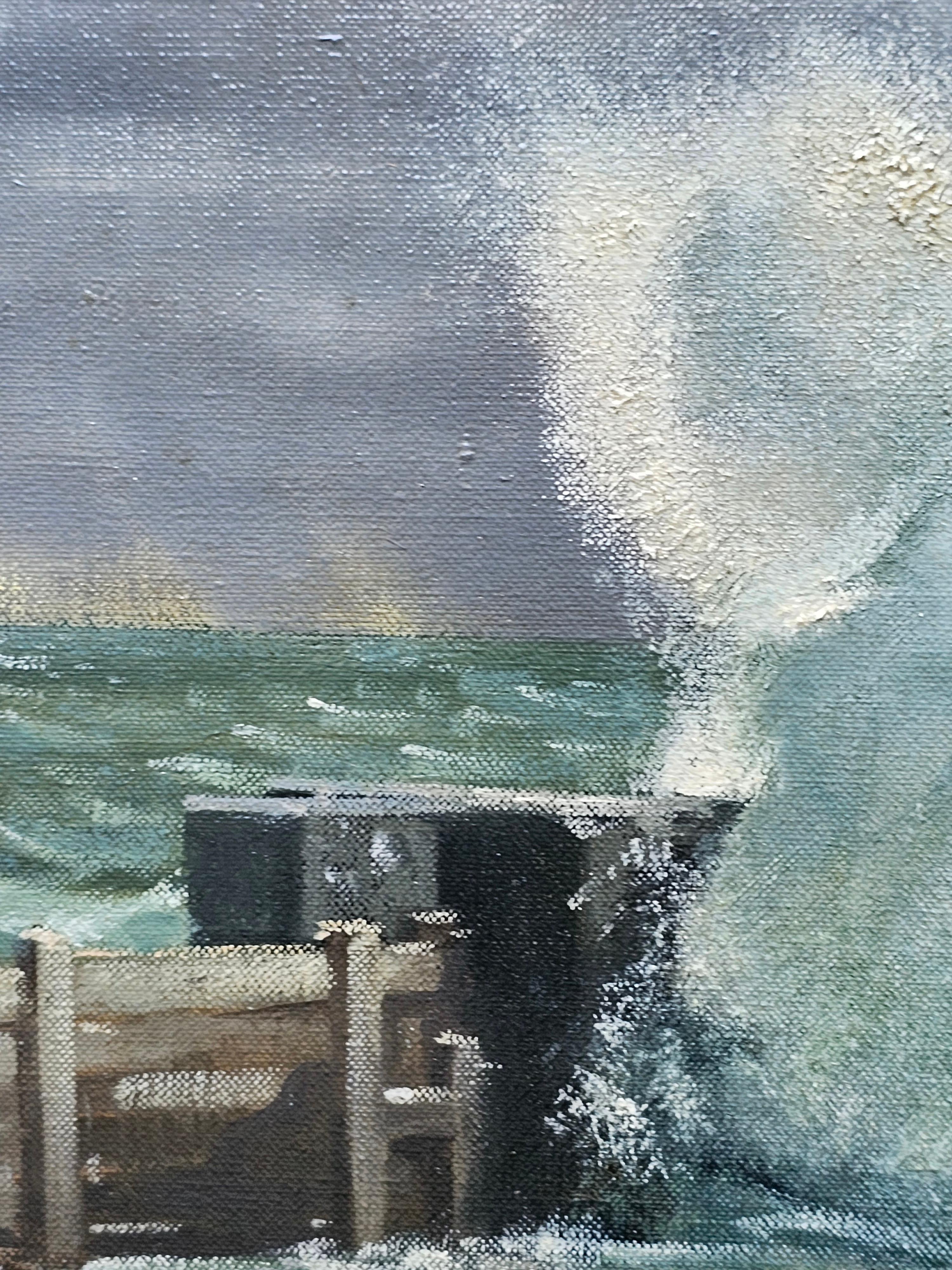 'Winds Strong to Gale Force in Coastal Areas' - Great Storm of 1987 oil painting 4