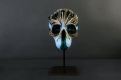 Ninon, skull vanité, still life sculpture by Laurence Le Constant
